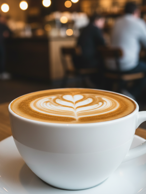Premium Coffee Bar — latte art with heart design